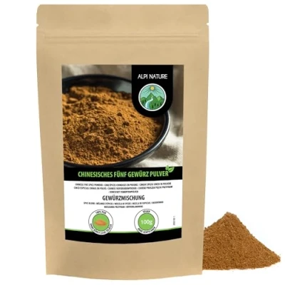 Afbeelding van vijf Chinese specerijen poeder (100 g), kruidenmix, 100% natuurlijk, kruidenbereiding voor de Aziatische keuken, zonder kunstmatige toevoegingen