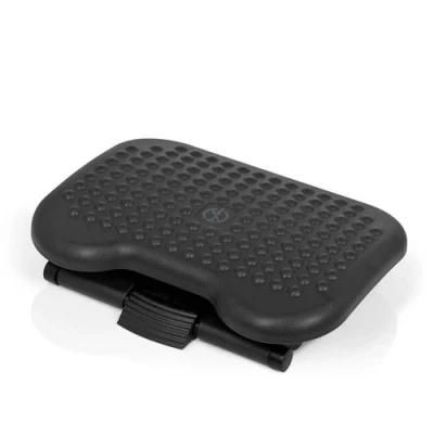 Image de Repose pied PIEDINO DOT noir inclinable, réglable en hauteur hjh OFFICE