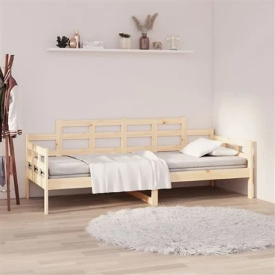 Afbeelding van Slaapbank massief grenenhout 90x190 cm