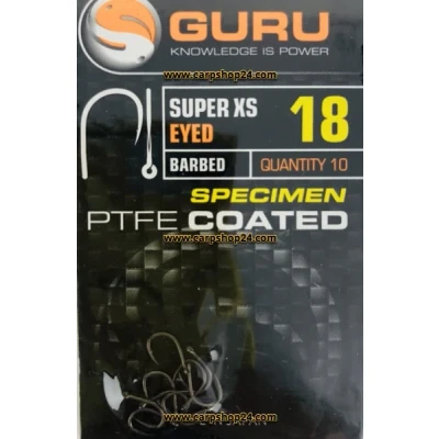 Afbeelding van Guru Super XS Specimen (10 pcs) Barbed Eyed Maat : Size 18