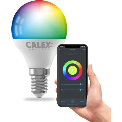 Afbeelding van Slimme lamp E14 Calex Smart Home Kogel (LED, 5W, 470lm, 2200 4000K, RGB, Dimbaar)