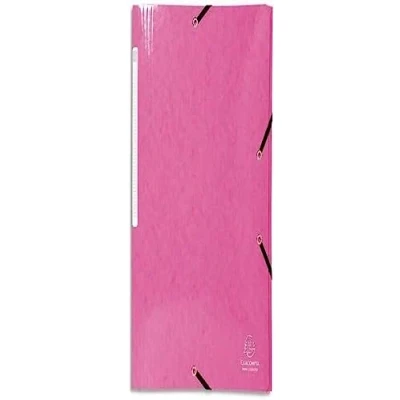 Afbeelding van EXACOMPTA Iderama map met 3 flappen elastiekjes in gelamineerd karton 5/10e, 425 g, kleur roze