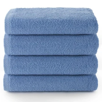 Afbeelding van Top Towel s Badhanddoeken Bies of Gezichtshanddoeken Set van 4 Handdoeken 30 x 50 cm met lussen, effen kleuren