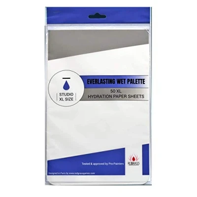 Image de Lot de 50 Feuilles Papier hydratant pour Palette Humide Everlassting Studio XL d&#039;hydratation Peinture Miniature