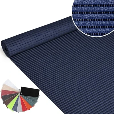 Afbeelding van Badmat van zacht schuim, antislip, 65 x 100 cm, blauw