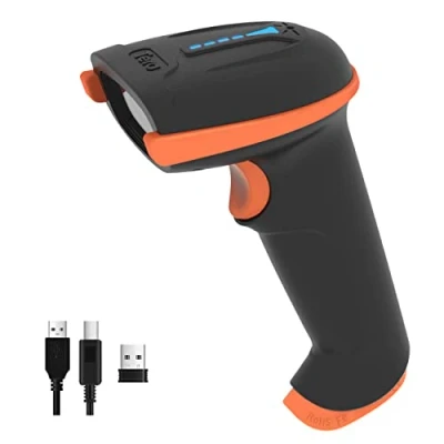 Afbeelding van Tera Draadloze en bekabelde barcodescanner met batterijniveau indicator, 1D digitaal bedrukte 2D QR draagbare handdouche, plug and play, model D5100