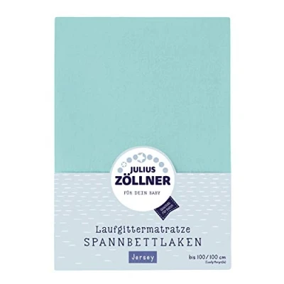 Afbeelding van Julius Zöllner 8390347600 Jersey hoeslaken voor matras park 68 x 90 tot 100 cm mint
