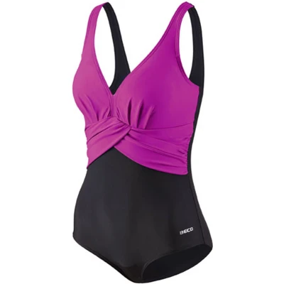 Afbeelding van Beco Badpak D cup Dames Polyamide Zwart/roze Maat 44