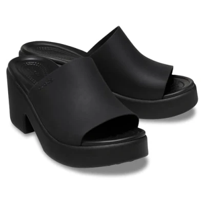 Afbeelding van Crocs Brooklyn Slide Heel Sandalen Zwart EU 39 40 Vrouw