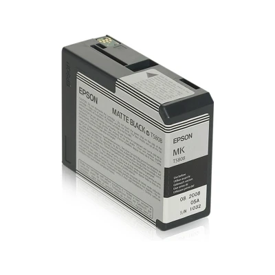 Afbeelding van Epson T5808 (C13T580800) Inktcartridge Mat zwart