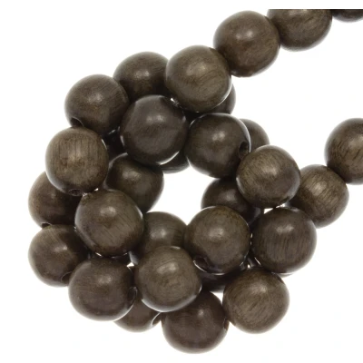 Afbeelding van Houten Kralen (8 mm) Greywood (52 stuks)