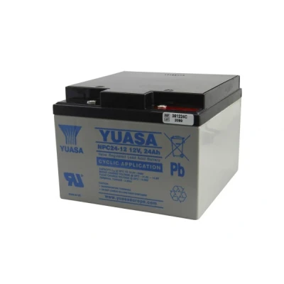 Afbeelding van Yuasa NPC24 12 Loodaccu V 24 Ah Loodvlies (AGM) (b x h d) 175 125 166 mm M5 schroefaansluiting Onderhoudsvrij, Cyclusbestendig
