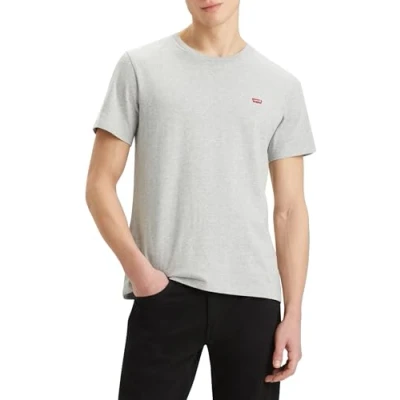 Afbeelding van Levi&#039;s heren T shirt met logo in de kleur Grijsmele, maat: XS