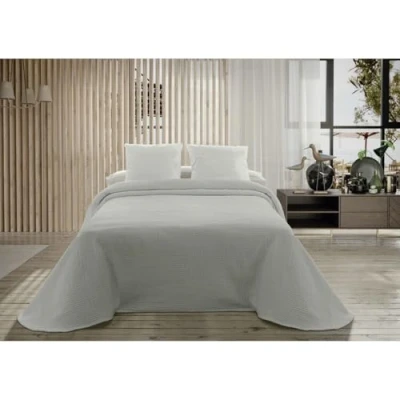 Afbeelding van Sprei Hosteline PALMA Parelgrijs Bed van 150
