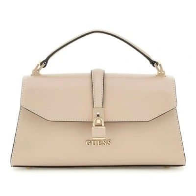 Afbeelding van GUESS Handtas Schoudertas Queensland Top Handle Flap Bag Simply Taupe