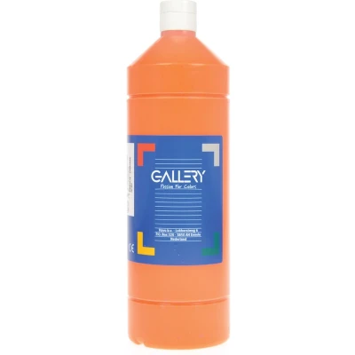 Afbeelding van Gallery plakkaatverf, flacon van 1 l, oranje plakkaatverf