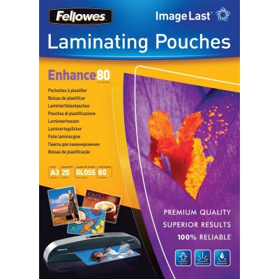 Afbeelding van Fellowes Lamineerhoezen Ft A3, 160 Micron (2 X 80 Micron), Glanzend, Pak Van 25 Stuks Lamineerhoes