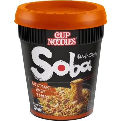 Afbeelding van Noodles Nissin Soba sukiyaki beef cup