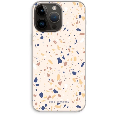 Afbeelding van Case Company® hoesje geschikt voor iPhone 14 Pro Max Terrazzo N23 Soft Cover Telefoonhoesje Bescherming aan alle Kanten en Schermrand