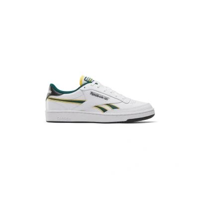 Afbeelding van Reebok Classic CLUB C Revenge Sneakers laag, Maat: 40, White fiercegold clgtgreen Leer en imitatieleer