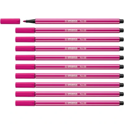 Afbeelding van STABILO Pen viltstift premium 68 10 stuks roze