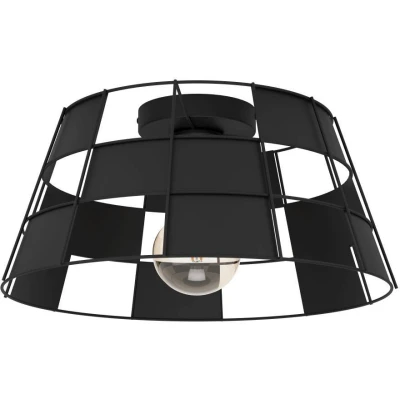 Afbeelding van EGLO Pontefract Plafondlamp E27 Ø 42 cm Zwart Staal