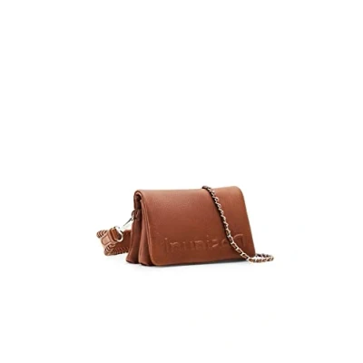 Afbeelding van Desigual Dortmund FLAP Micro Schoudertas, Dames, Maat: One Size, Marron