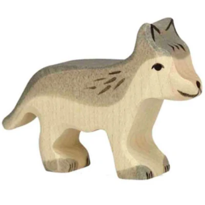 Afbeelding van Holztiger Baby Wolf Grijs