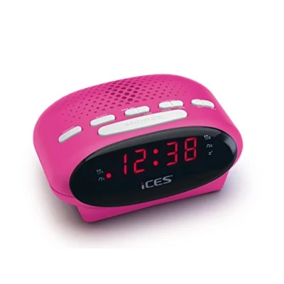Afbeelding van Ices ICR 210 Pink FM wekkerradio, roze