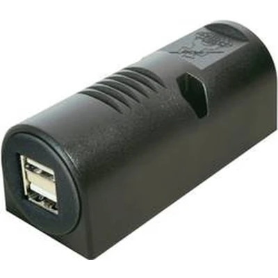 Afbeelding van ProCar Aufbausteckdose Power USB Doppelsteckd aansluiting opbouw 2 voudig Stroombelasting (max.): 5 A Geschikt voor Stopcontact 12 V naar V, 24