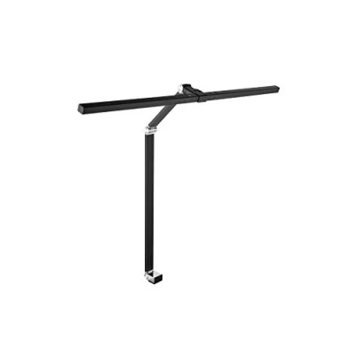 Afbeelding van Led bureaulamp met tafelklem, zwart, traploos dimbaar, lichtkleur veranderbaar, aan/uit schakelaar, lichtsensor, 160 leds, aluminium, 11,5 W, ca. 20 x 80