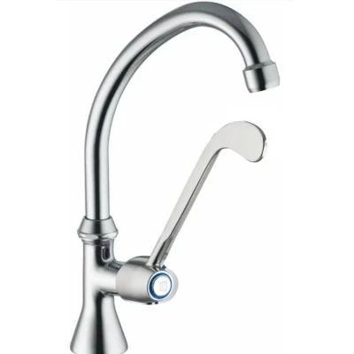 Afbeelding van PB Clinic mindervaliden fonteinkraan koud water kraan met lange hendel chroom hoog model 1208956277