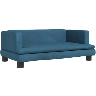 Afbeelding van vidaXL Hondenmand 80x45x30 cm fluweel blauw