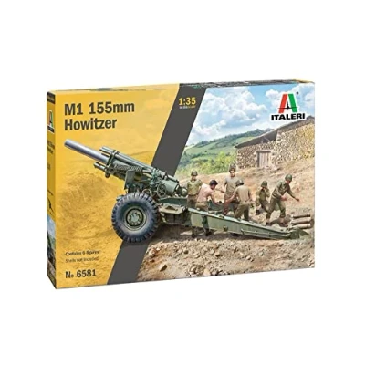 Afbeelding van 1:35 Italeri 6581 M1 155mm Howitzer Plastic Modelbouwpakket