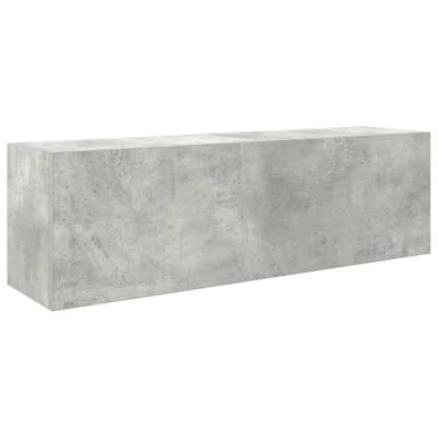 Afbeelding van Badkamerwandkast 100x25x30 cm bewerkt hout betongrijs