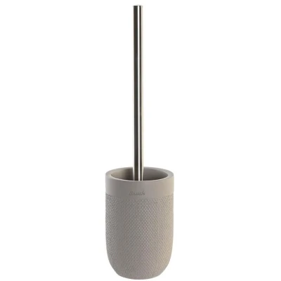 Afbeelding van Toiletborstel DKD Home Decor 10 x 37 cm Grijs Cement Roestvrij staal