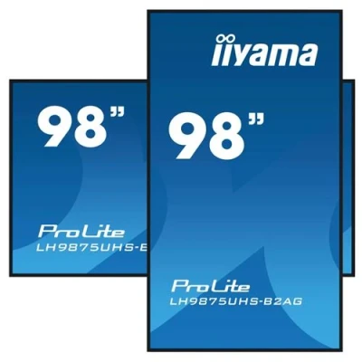 Image de iiyama ProLite LH9875UHS B2AG Classe de diagonale 98&quot; (97.5&quot; visualisable) écran LCD rétro éclairé par LED signalisation numérique avec lecteur multimédia intégré / capacité PC à insertion optionnelle 4K UHD (2160p) 3840 x 2160 cadre n