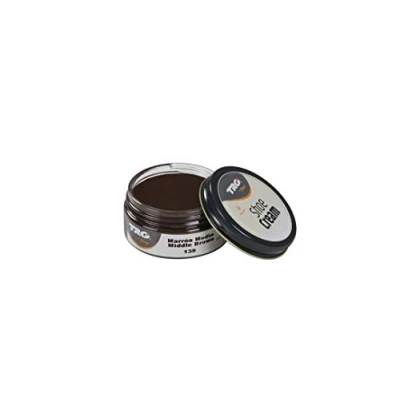 Afbeelding van TRG schoencrème met bijenwas donker bruin 50 ml