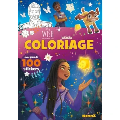 Image de Disney Wish Coloriage avec plus de 100 stickers