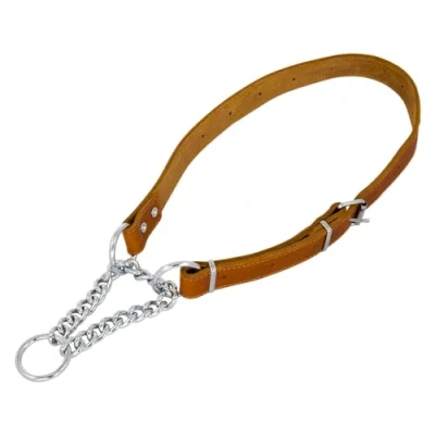 Afbeelding van Jack &amp; Vanilla Slipketting Verstelbaar Vetleer Cognac Maat 35 50cm