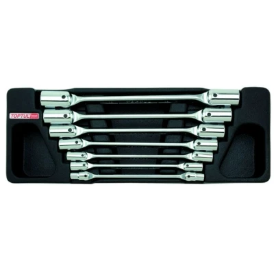 Afbeelding van TOPTUL GAAT0702 Gereedschapmodule 7 6х7, 8х9, 10х11, 12х13, 14х15, 16х17, 18х19 136 364 Chroom vanadium staal