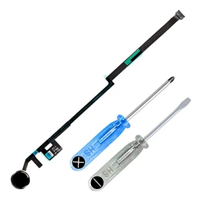 Afbeelding van MMOBIEL Home Button voor iPad 7 2019 (Zwart) inclusief Reparatie Tools