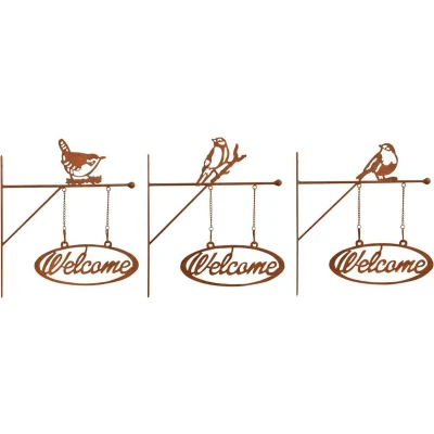 Afbeelding van Roest welcome bord assorti l32b2h33 Esschert design