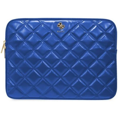 Afbeelding van Guess Quilted Big 4G Logo Universele Laptoptas (Geschikt voor toestellen tot 14&quot;) Blauw
