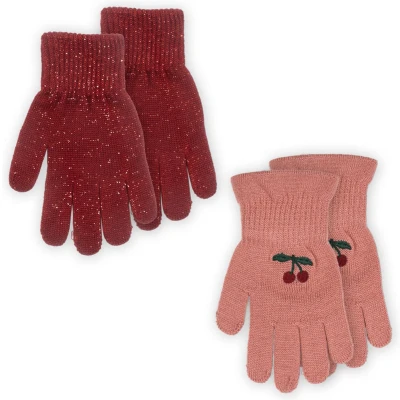 Afbeelding van Konges Slojd 2 Paar Kraag Handschoenen Mix Pack
