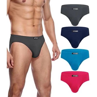 Afbeelding van wirarpa Modal Herenslip, zacht microvezel ondergoed, verborgen tailleband, zonder voorkant, zijdeachtig gevoel, multipack