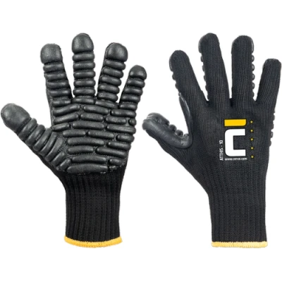 Afbeelding van Cerva ATTHIS handschoen antivibratie 01200013 Zwart