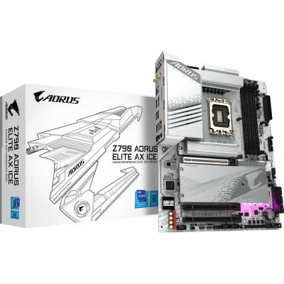 Afbeelding van Gigabyte Z790 A ELITE AX ICE Moederbord Socket Intel 1700 Vormfactor ATX chipset Intel®