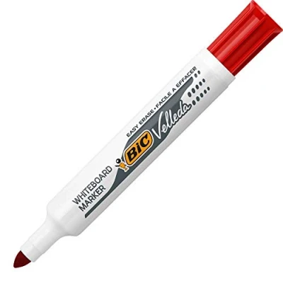 Afbeelding van Bic whiteboardmarker Velleda 1711 rood 12 stuks