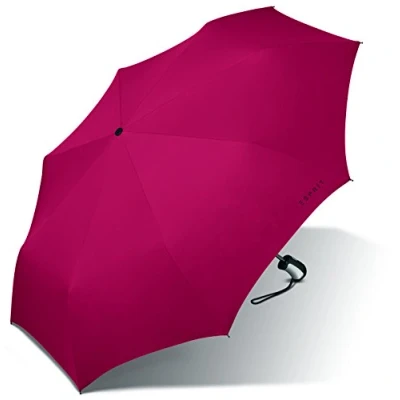 Afbeelding van Esprit Automatische opening 3 sectie licht opvouwbare paraplu 28 cm, Flagred,